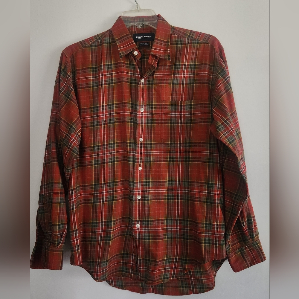 Vintage Polo Golf Ralph Lauren Marlowe Long Sleeve Shirt Size Medium